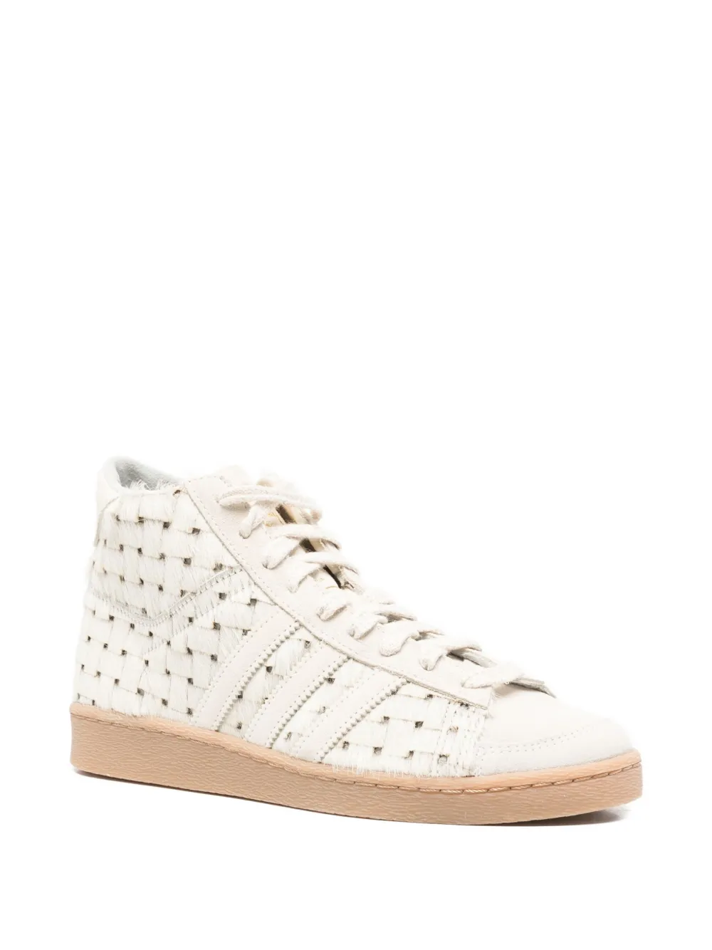Adidas Originals Jabbar Woven High-top Sneakers In White