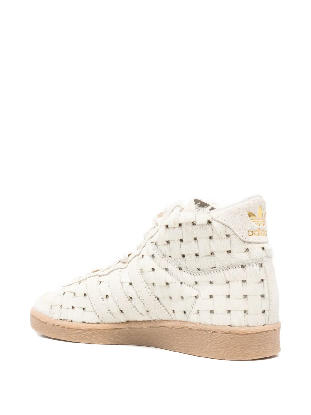 Adidas Originals Jabbar Woven High-top Sneakers In White