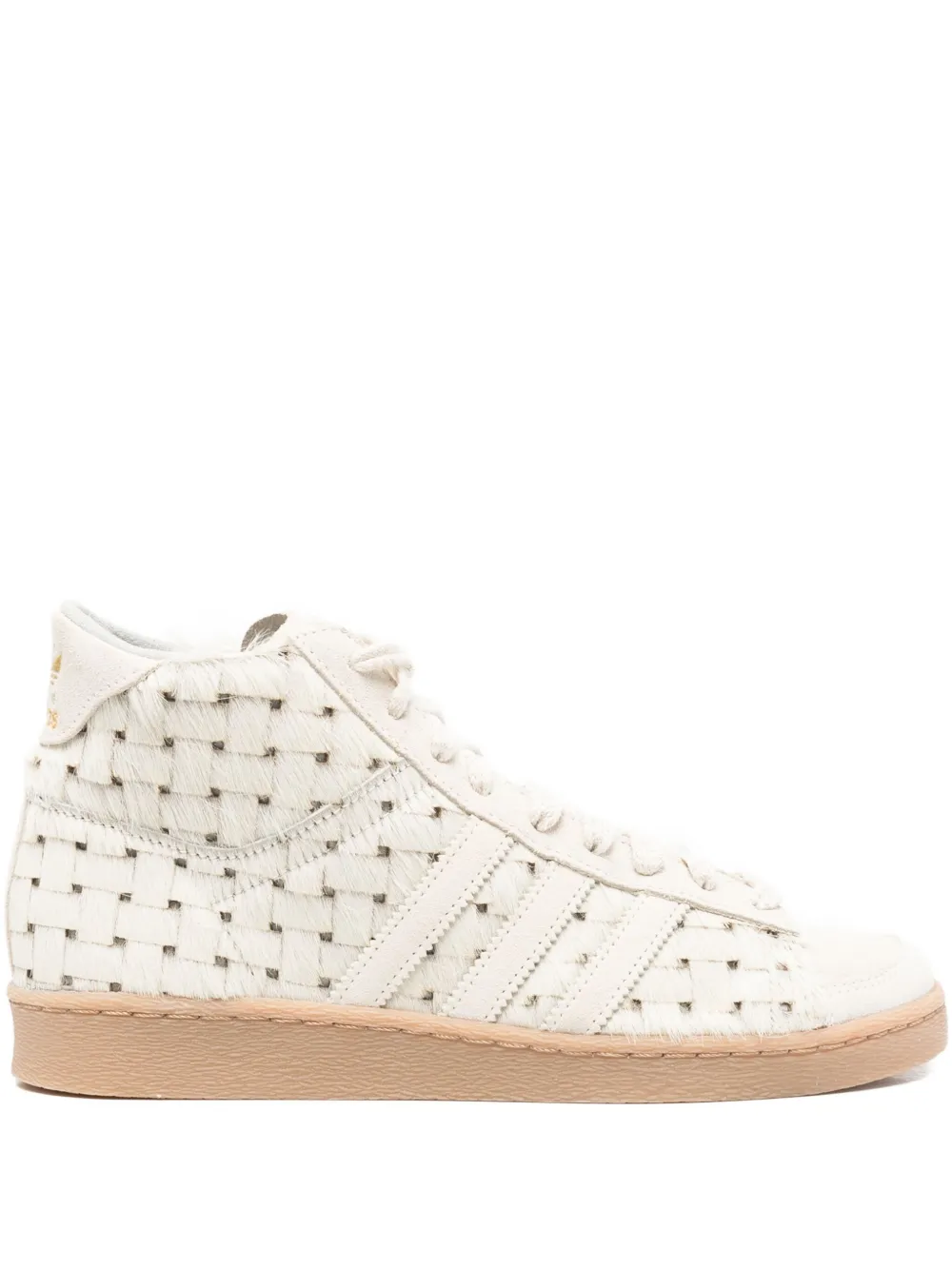 Adidas Originals Jabbar Woven High-top Sneakers In White