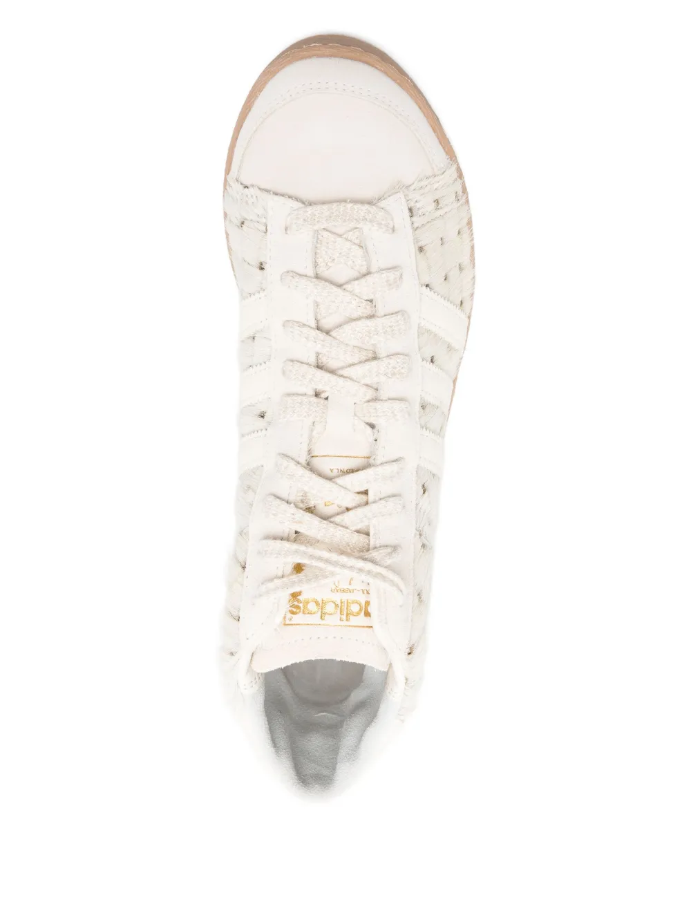 Adidas Originals Jabbar Woven High-top Sneakers In White