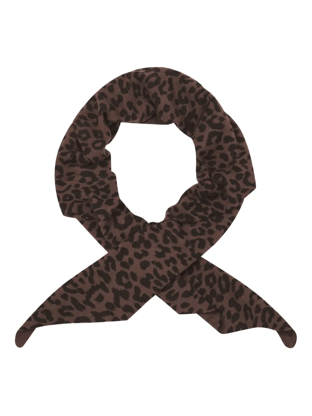 POTAMY leopard-print scarf | Brown | Image 1