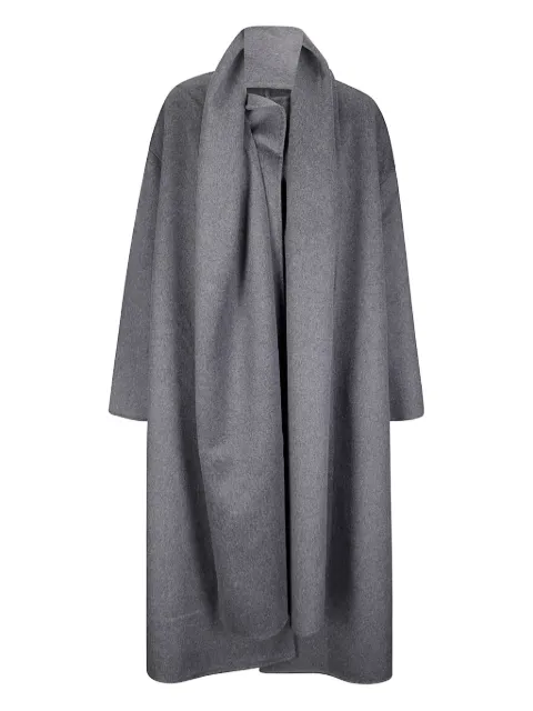 Calvin Klein scarf-detail coat
