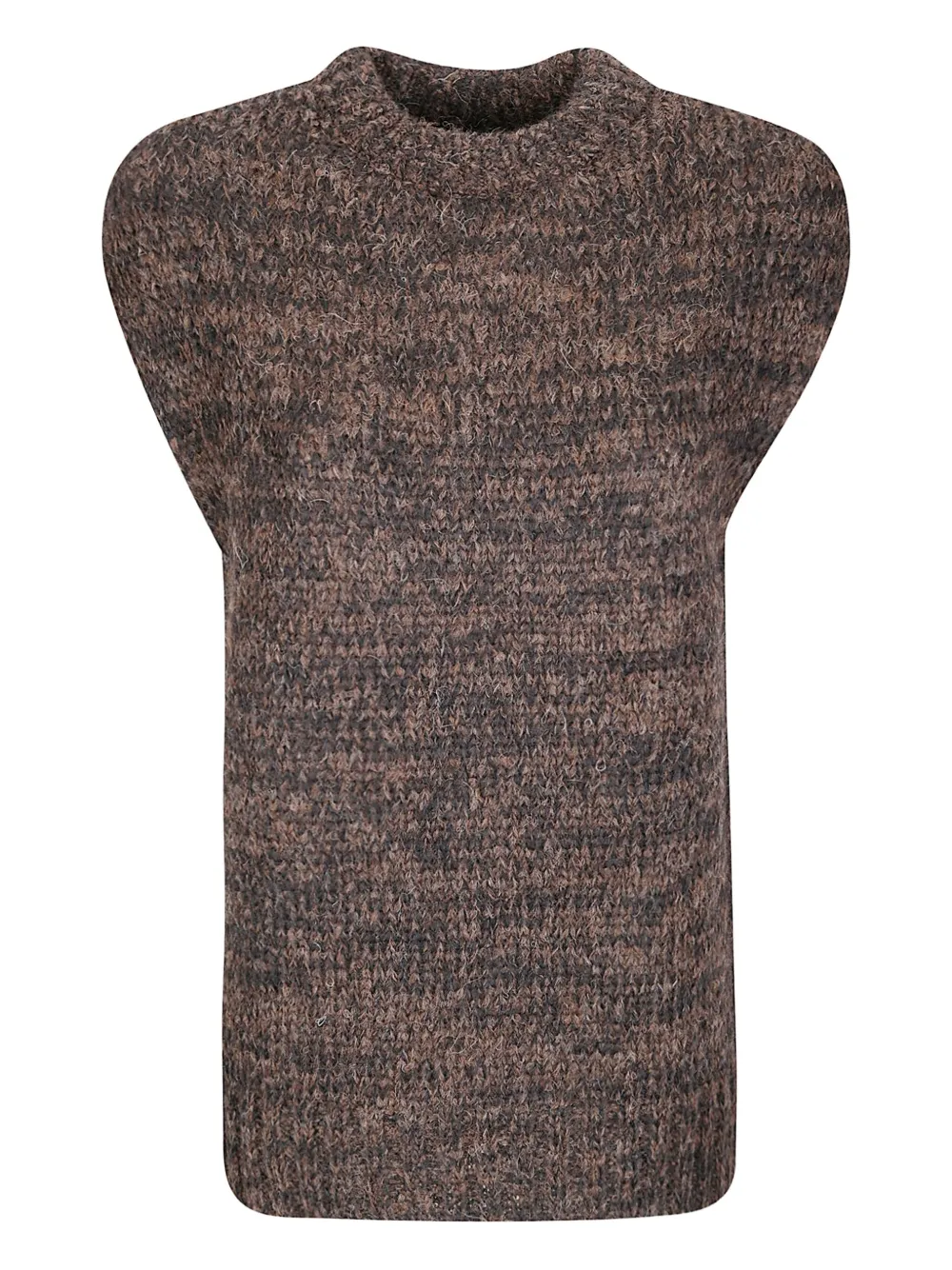 Thibault Van Der Straete Sleeveless Sweater In Brown