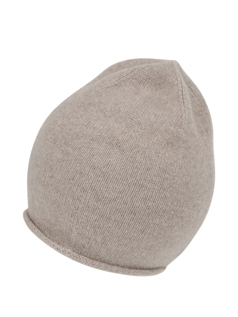 POTAMY Muts met opgerolde rand - Beige