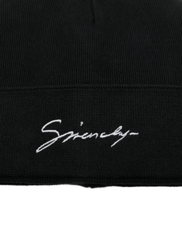 Givenchy Kids logo-embroidered Beanie Black FARFETCH UZ