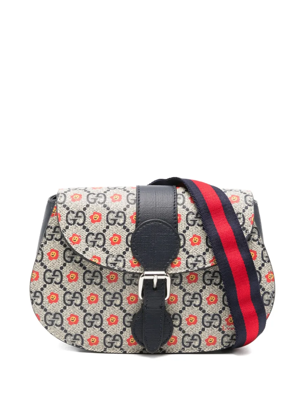 Gucci Kids フローラル ベルトバッグ - ニュートラル