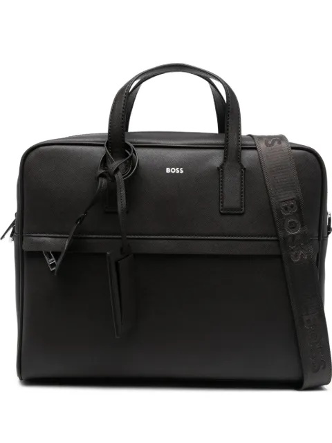 BOSS foil-print briefcase