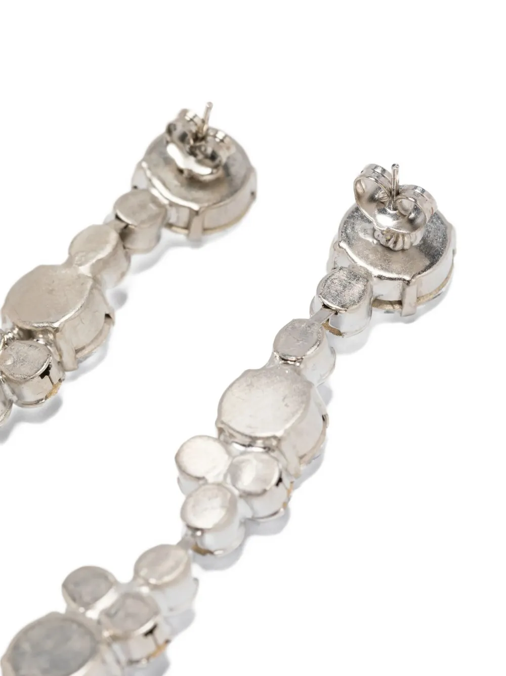 Forte Forte crystal detailing dangling earrings - Zilver