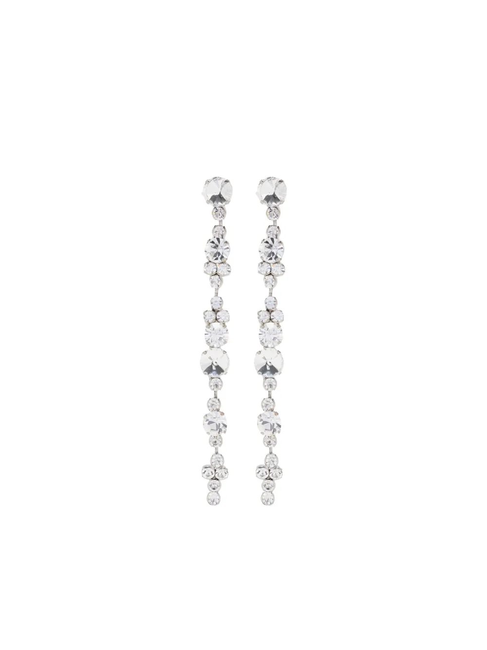 Forte Forte Crystal Detailing Dangling Earrings In Metallic
