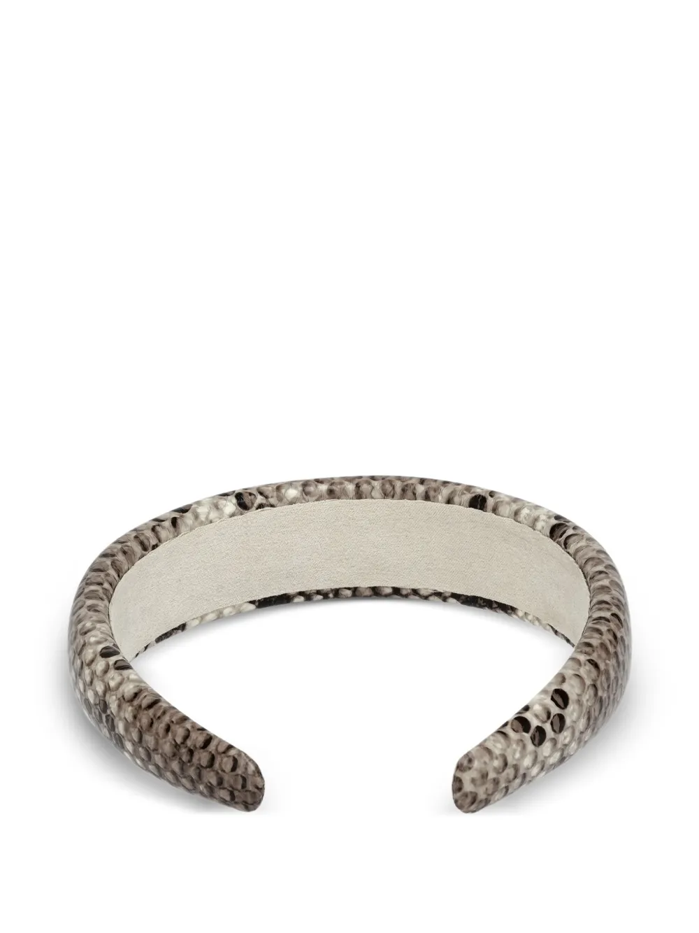 Potamy Snake-print Headband In Metallic