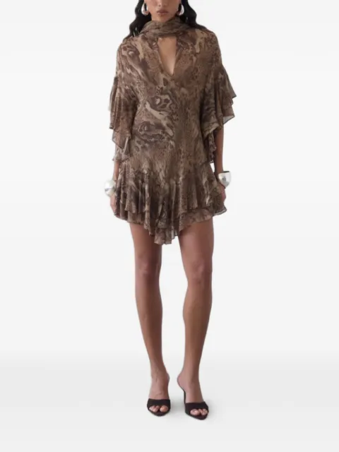 De La Vali Sol ruffled mini dress