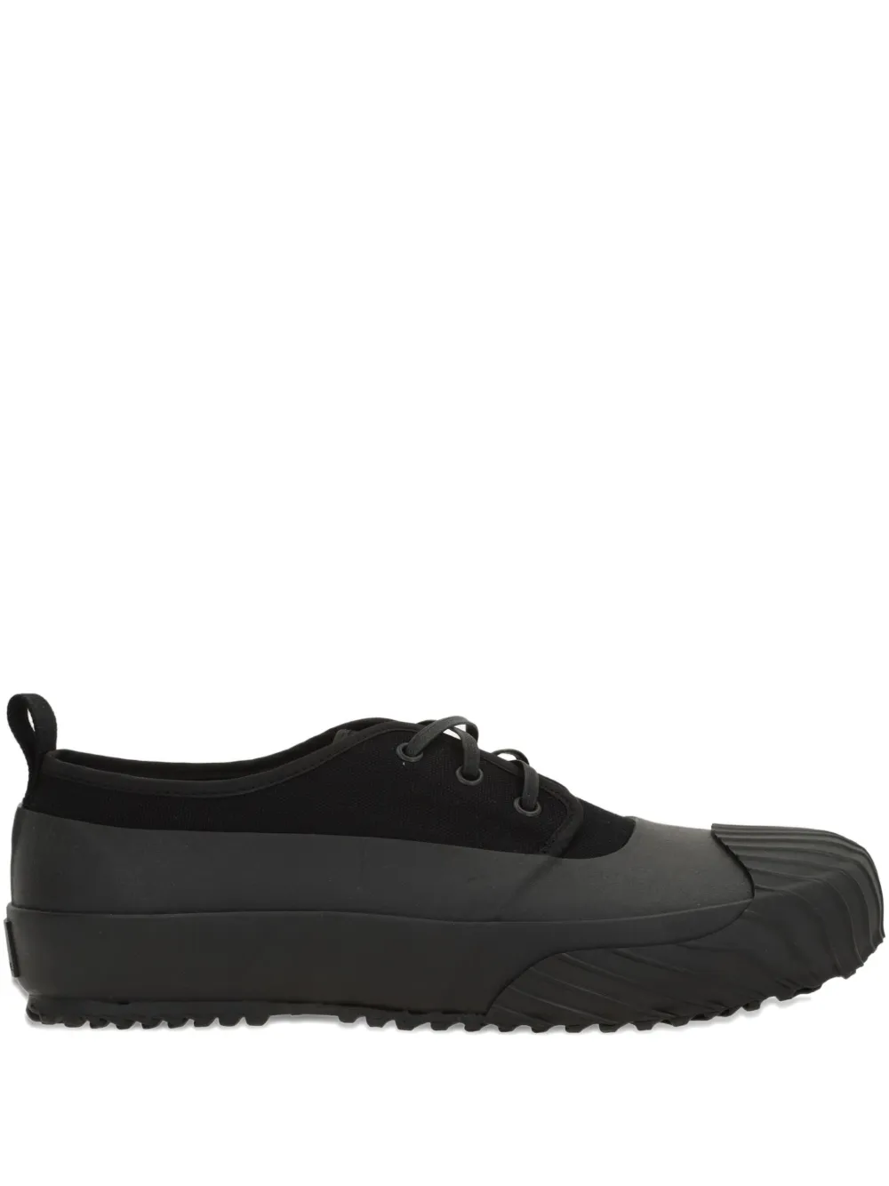 Moonstar Lace-up Canvas Sneakers In Black