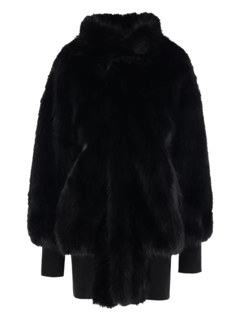 Vaquera faux-fur leather coat