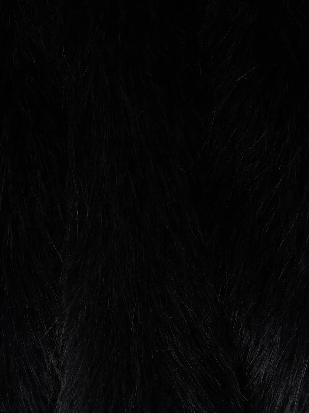 Vaquera Faux-fur Leather Coat In Black
