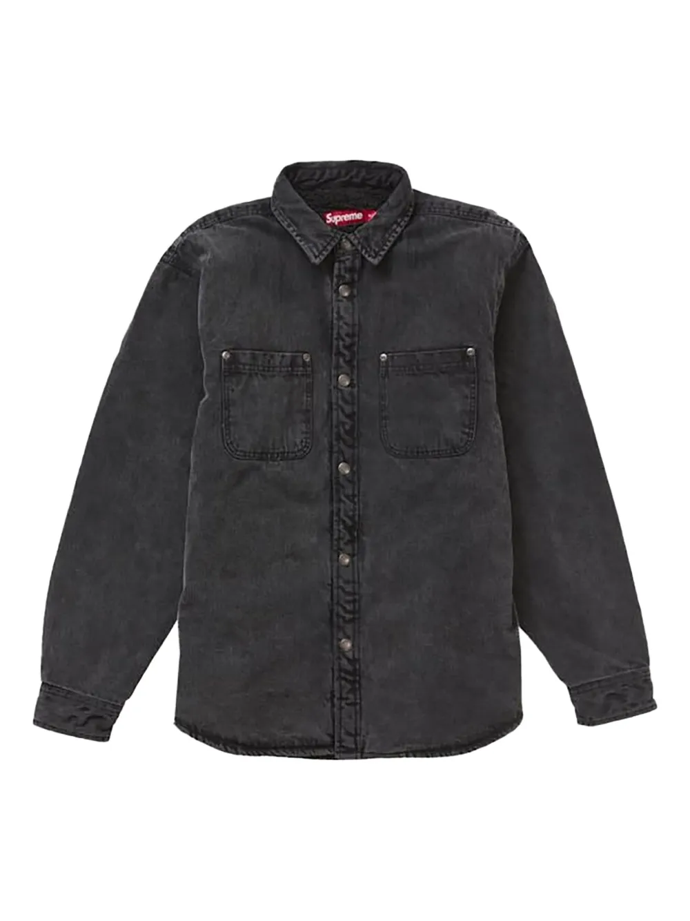Supreme camisa con botones de presión | negro | Image 1