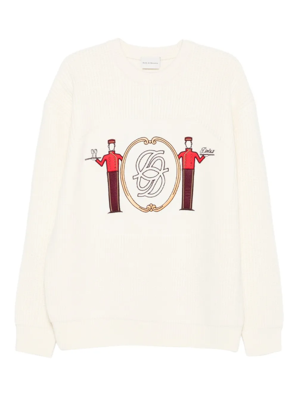 Drôle De Monsieur Groom trui Wit