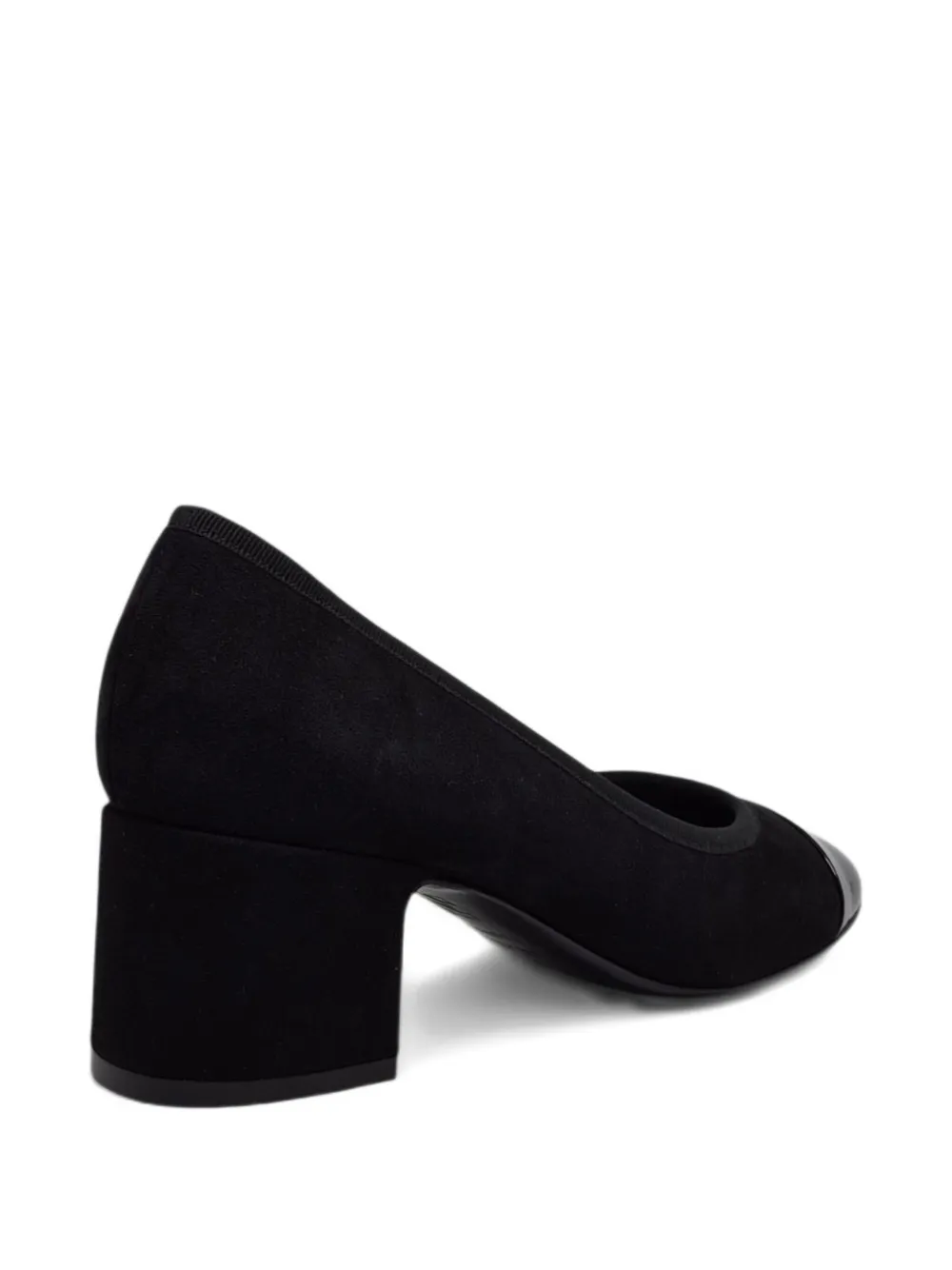 Casadei cap-toe block-heel pumps Zwart