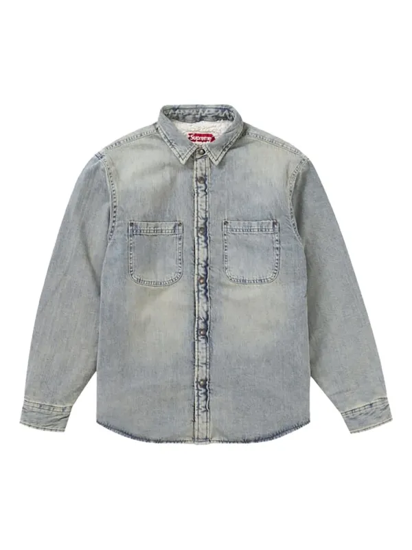 シュプリームボタンシャツ Supreme スナップボタン シャツ | ブルー | FARFETCH JP