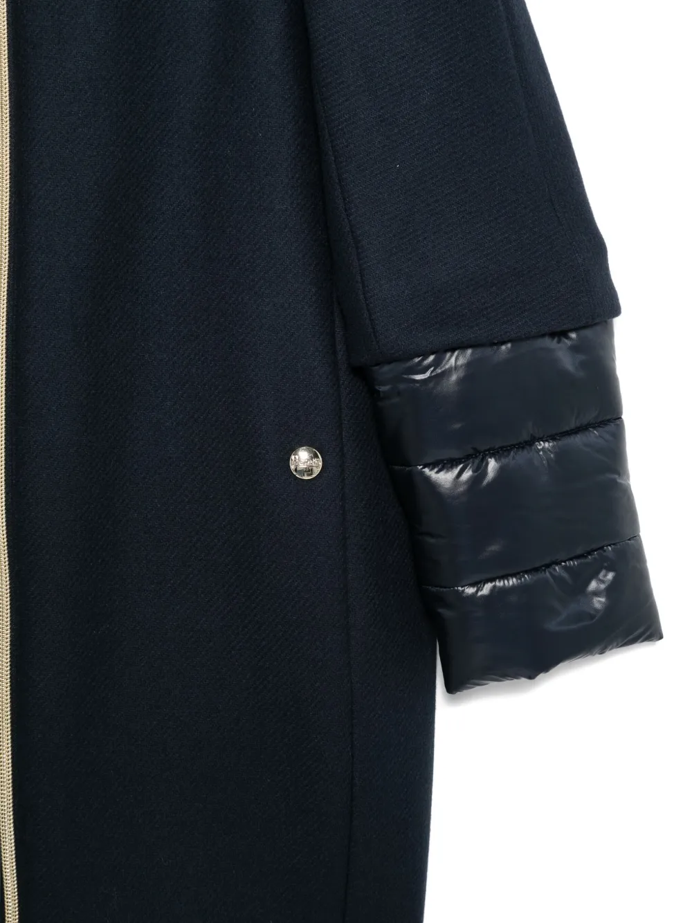 Herno Padded Long-sleeved Coat In Blue