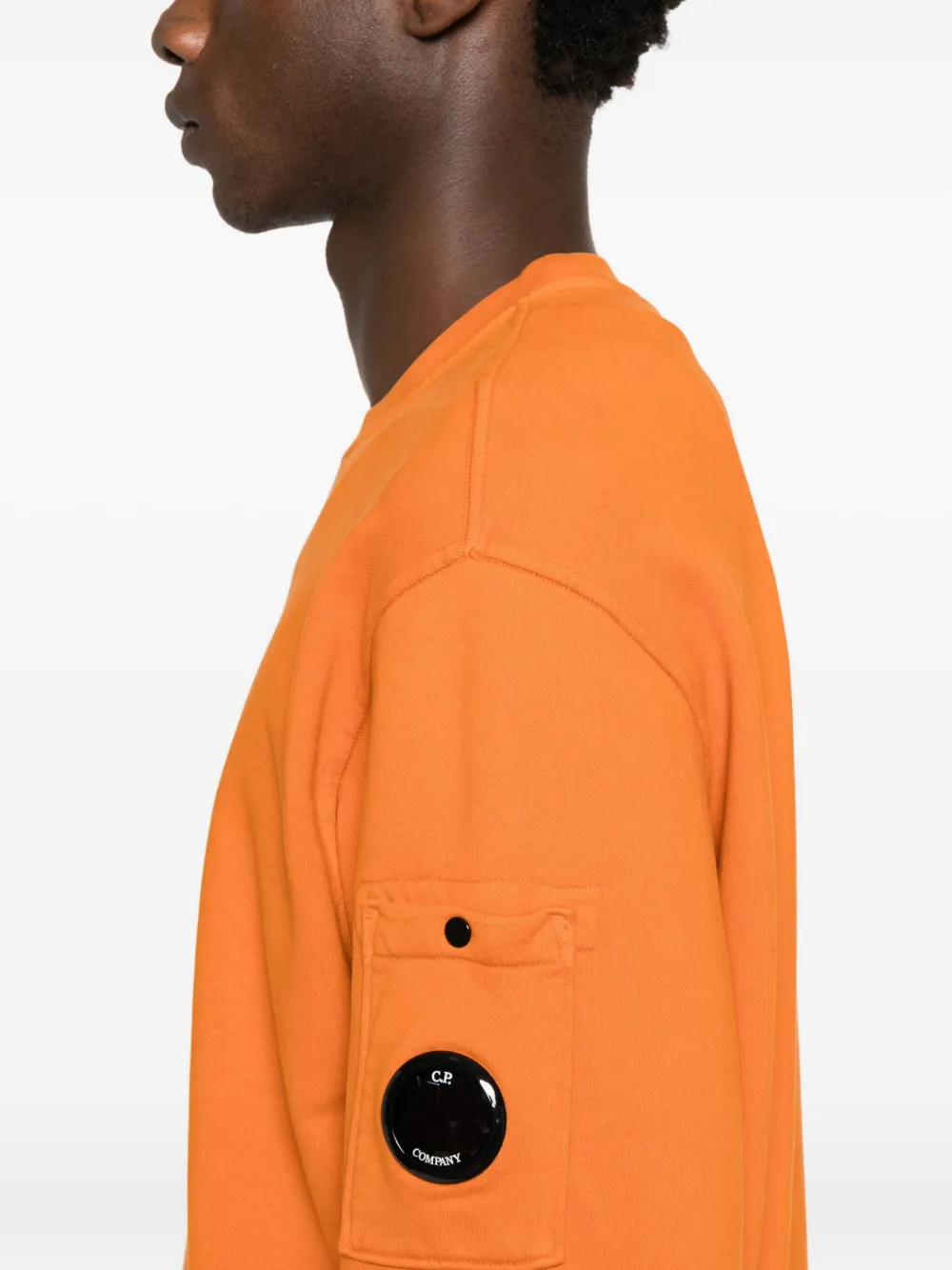 C.P. Company Sweater met Lens-detail Oranje