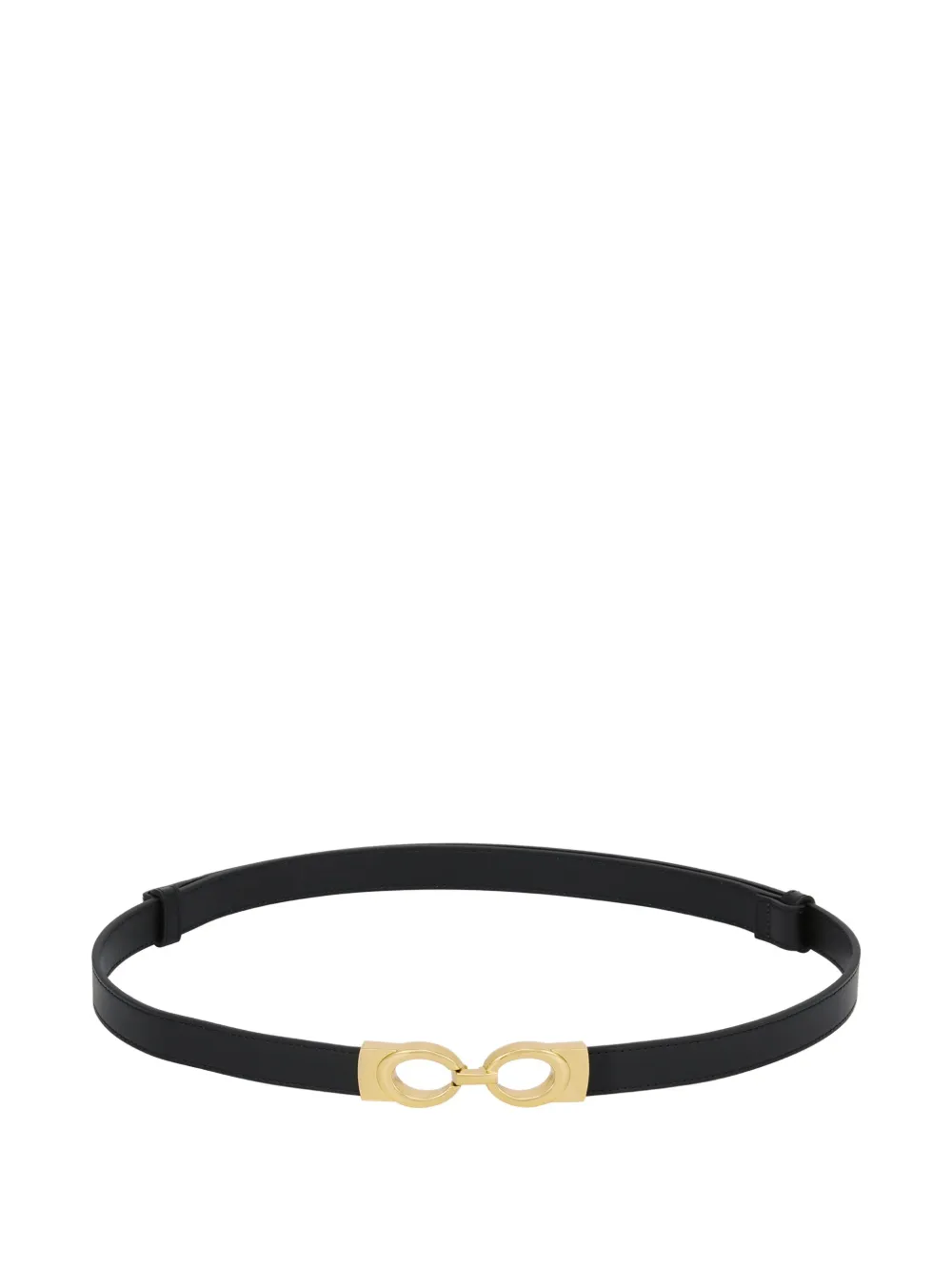 POTAMY Cintura in pelle con fibbia - Nero