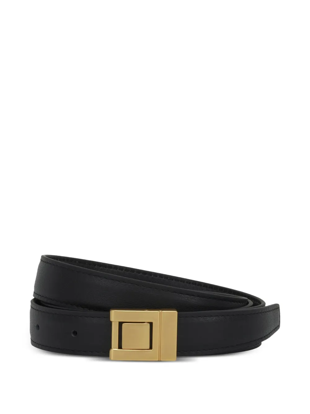 Potamy Square-buckle Leather Belt In Black