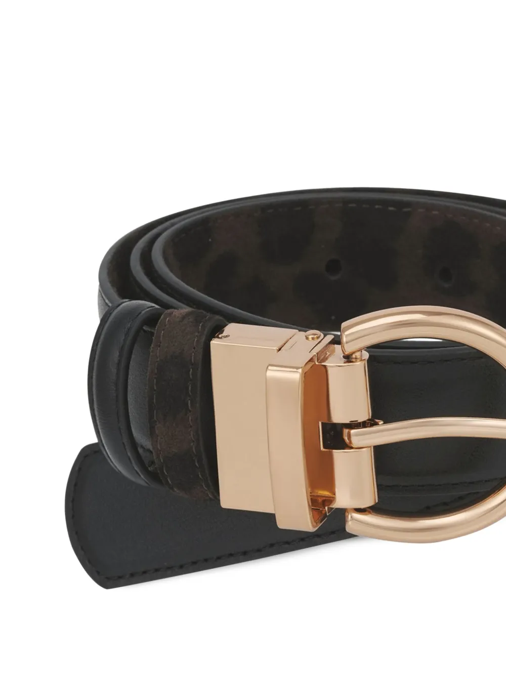 POTAMY Riem met dierenpatroon - Bruin