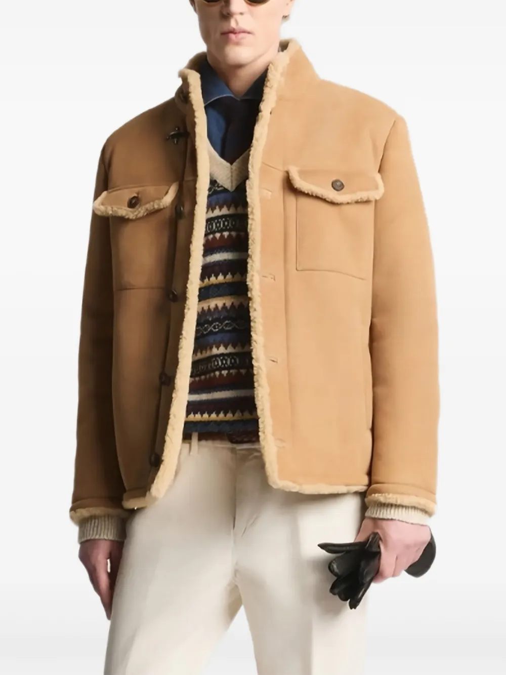 Fay Field suede jacket | Brown | Image 1