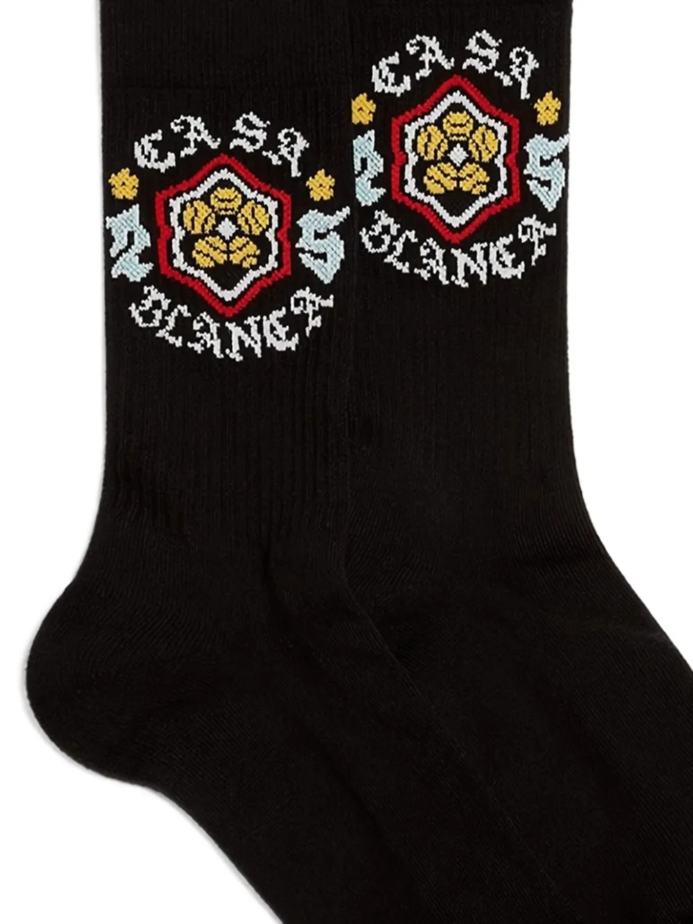 Casablanca Sokken met logo jacquard Zwart