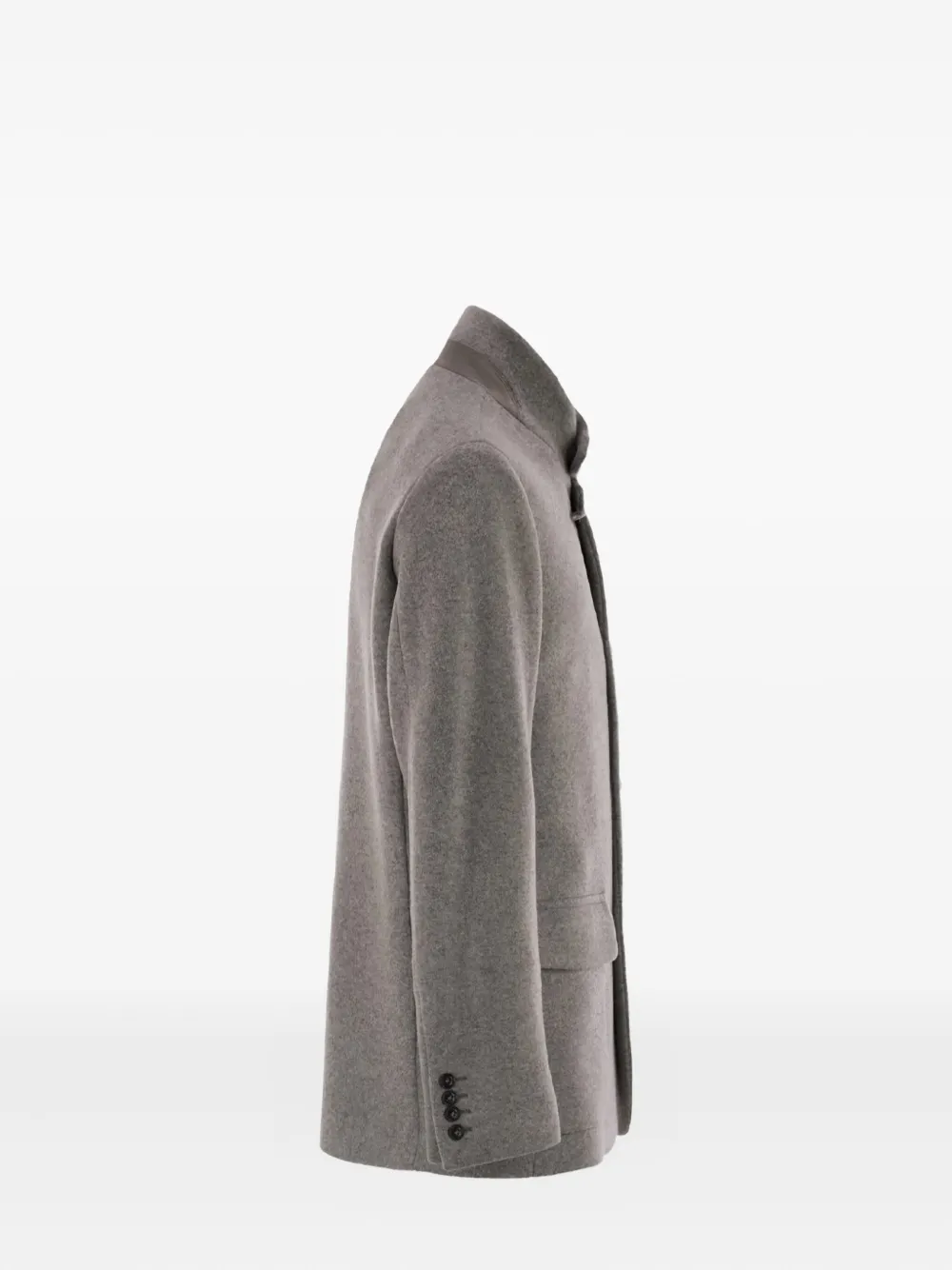 Fay Wool Blend Single Breasted Blazer In Gray