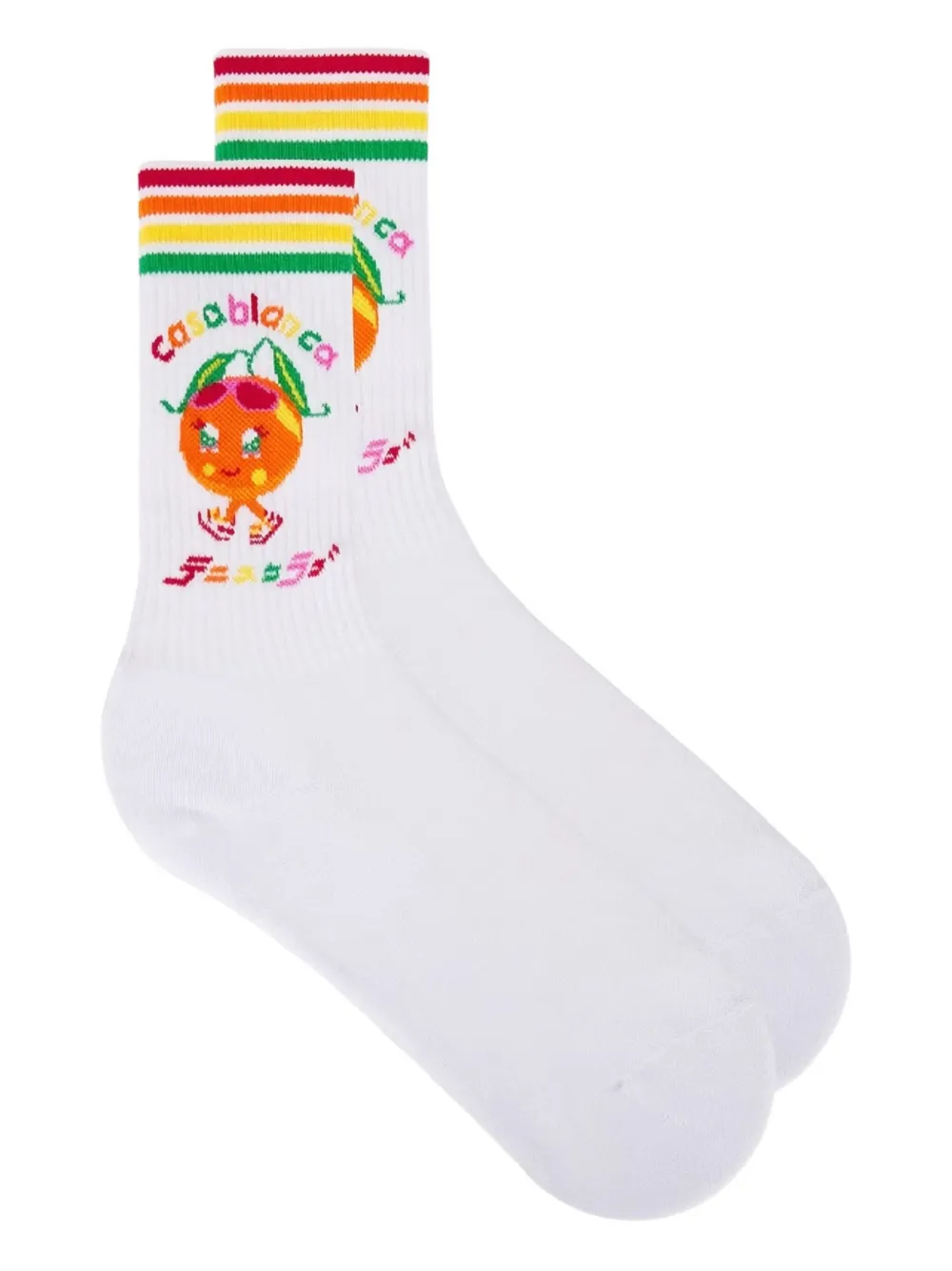 Casablanca Sports Socks In White