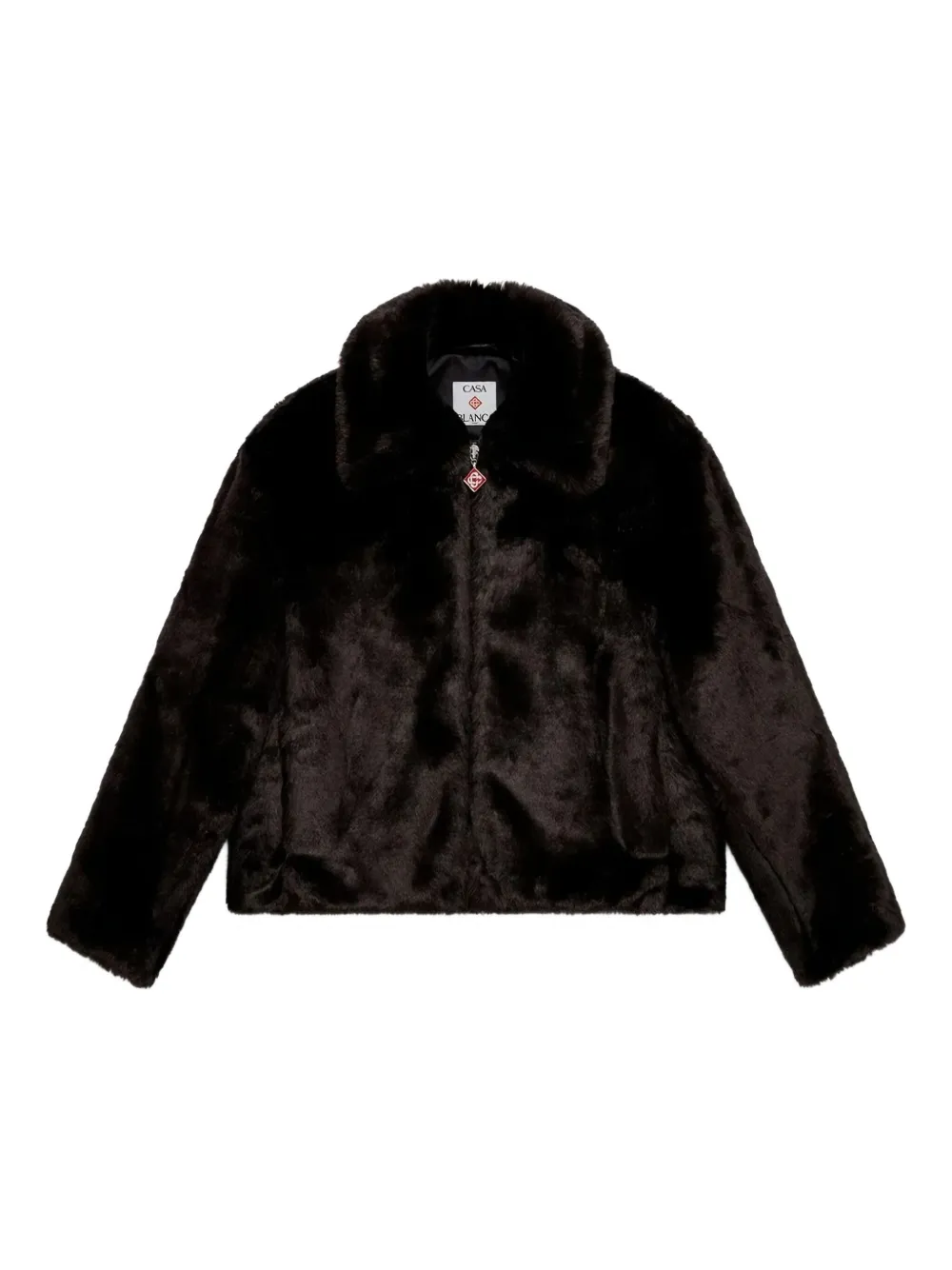 Casablanca Paris faux-fur jacket | Black | Image 1