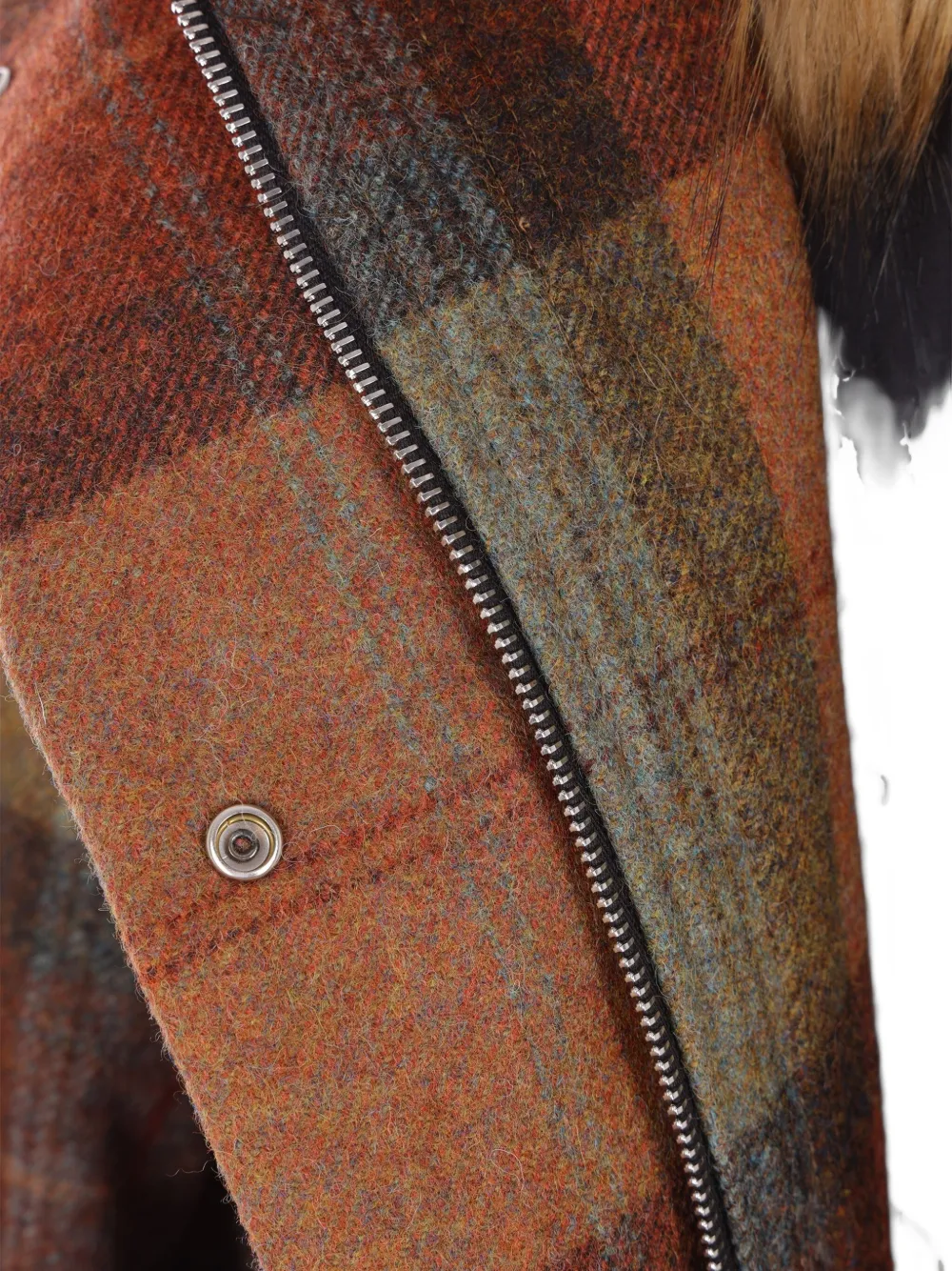 Petra Fargerstrom Faux-fur Collar Coat In Brown