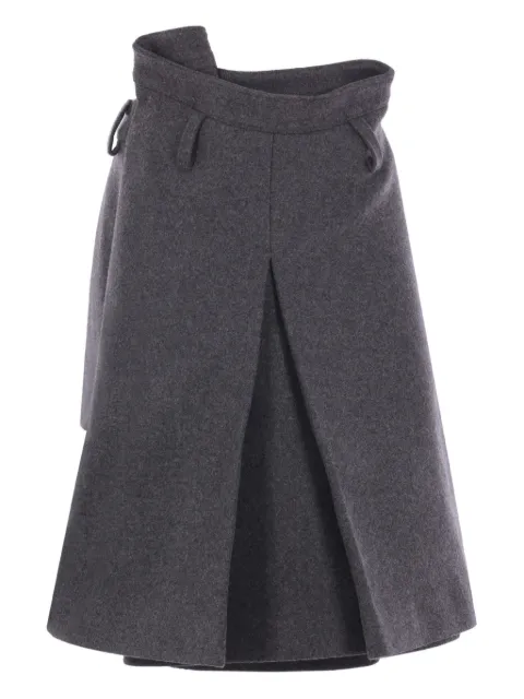 August Barron asymmetric wool skirt 
