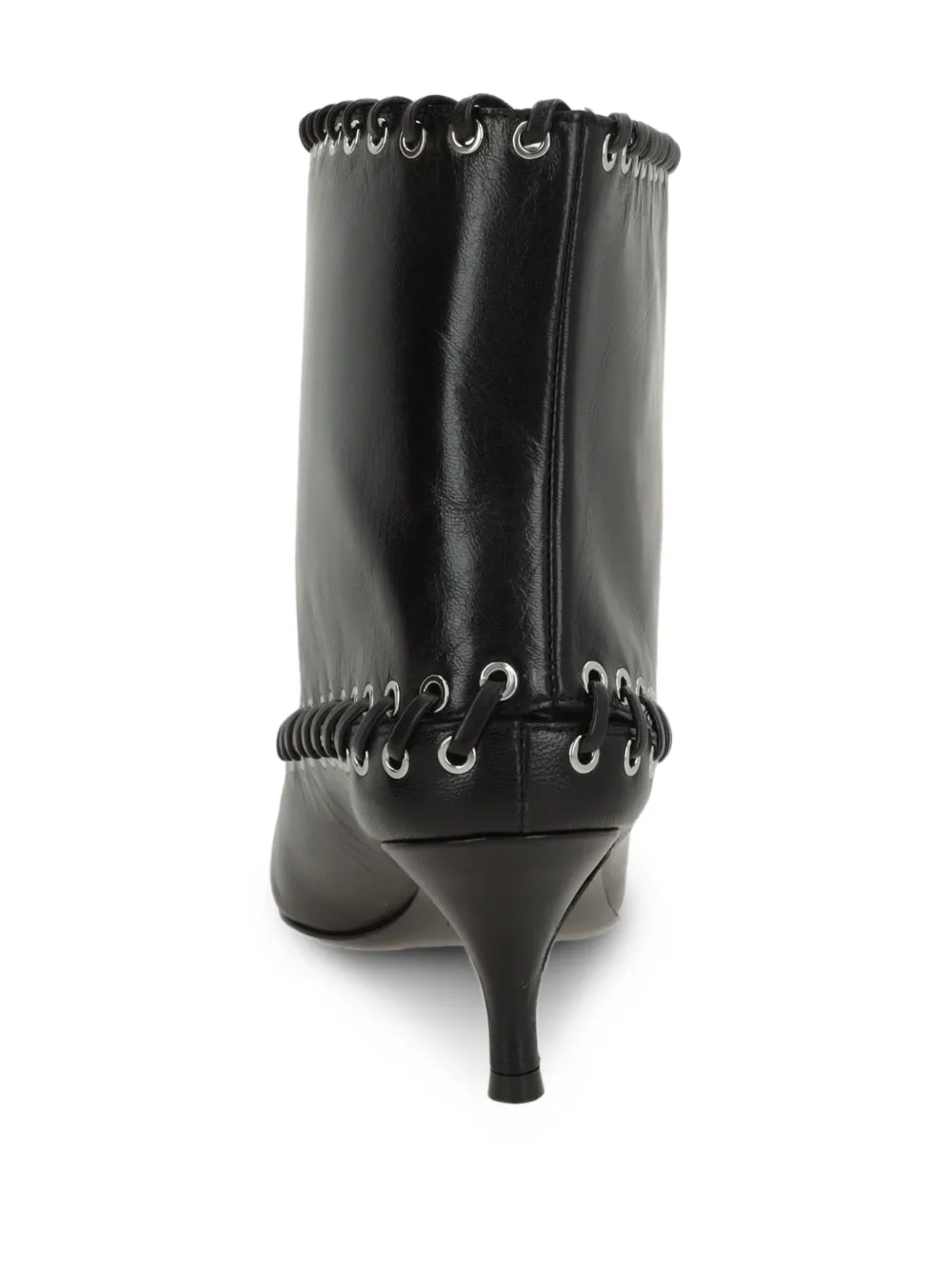 60mm Eyelet-Straps Ankle Boots