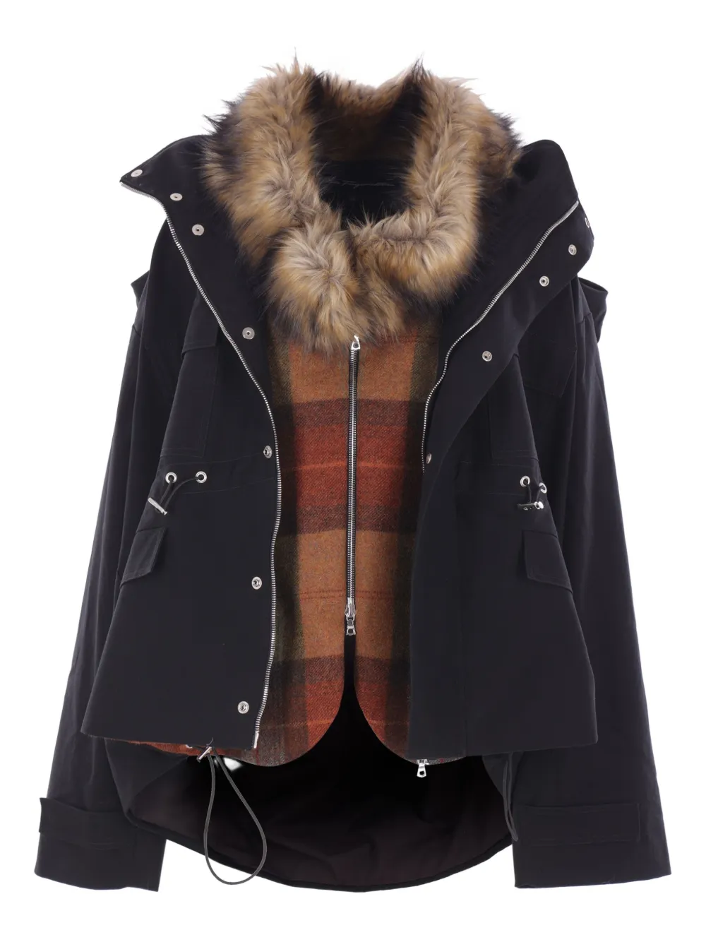 Petra Fargerstrom chamarra con capucha removible | negro | Image 1