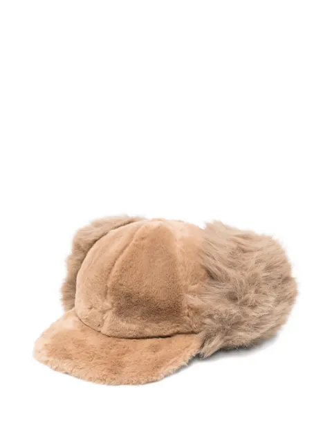 MOLLIOLLI shearling buckle hat