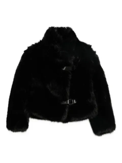 MOLLIOLLI buckle-strap faux-fur coat