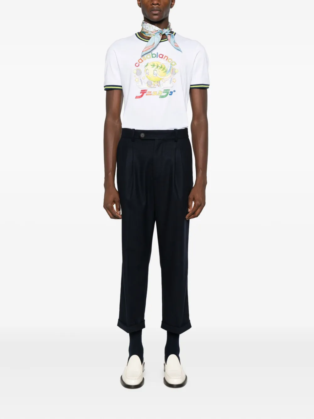 Casablanca Tennis Mascot T-shirt - Wit