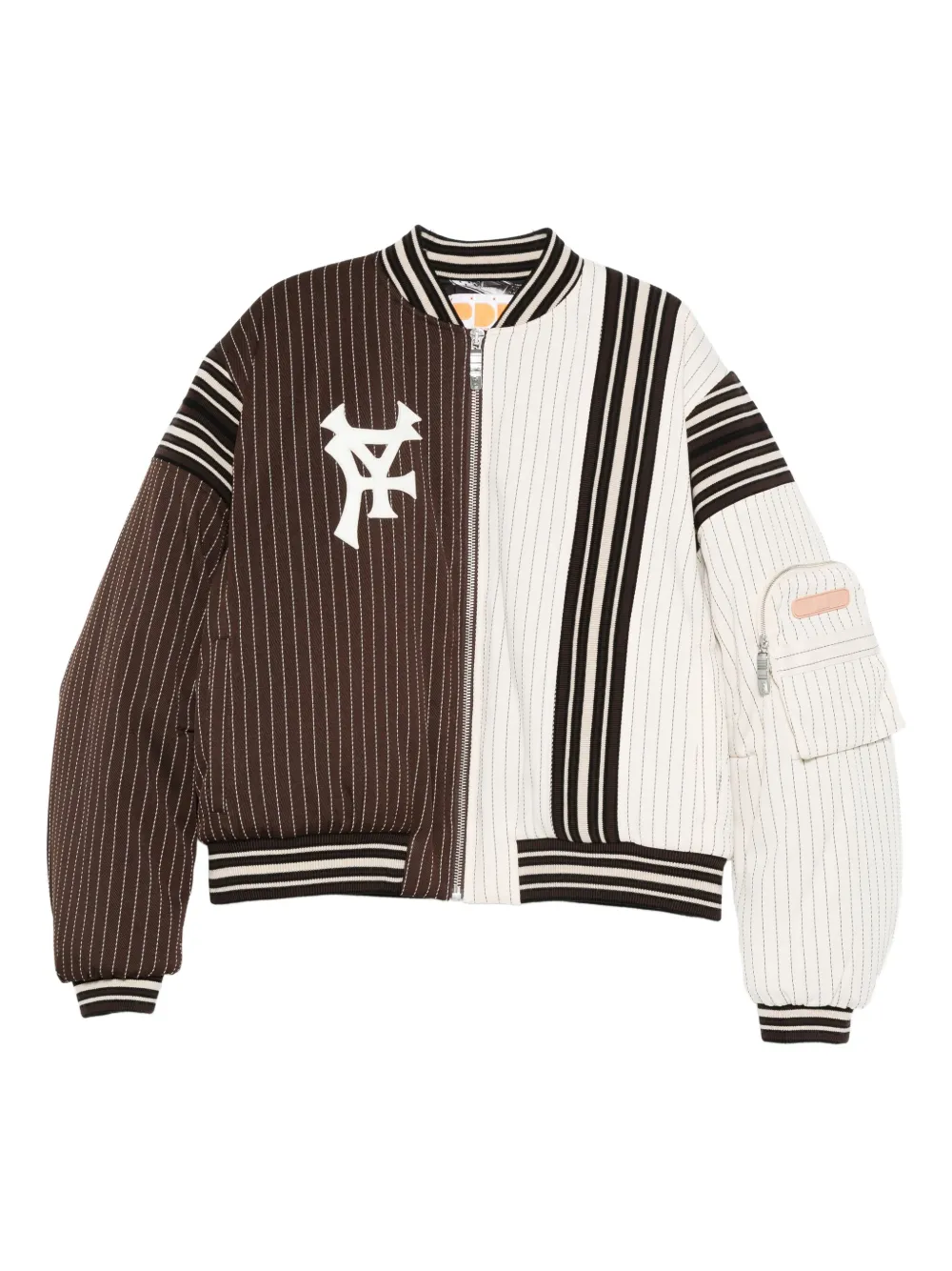 PDF Jacke mit Nadelstreifen | Braun | Image 1