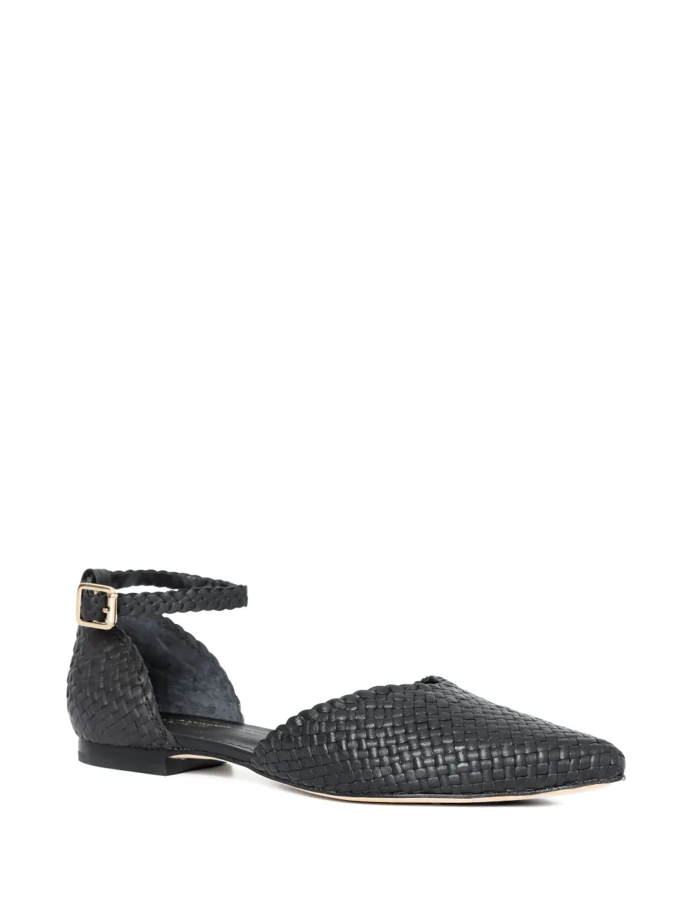 Sarah Chofakian Matcha pumps met enkelbandje Zwart