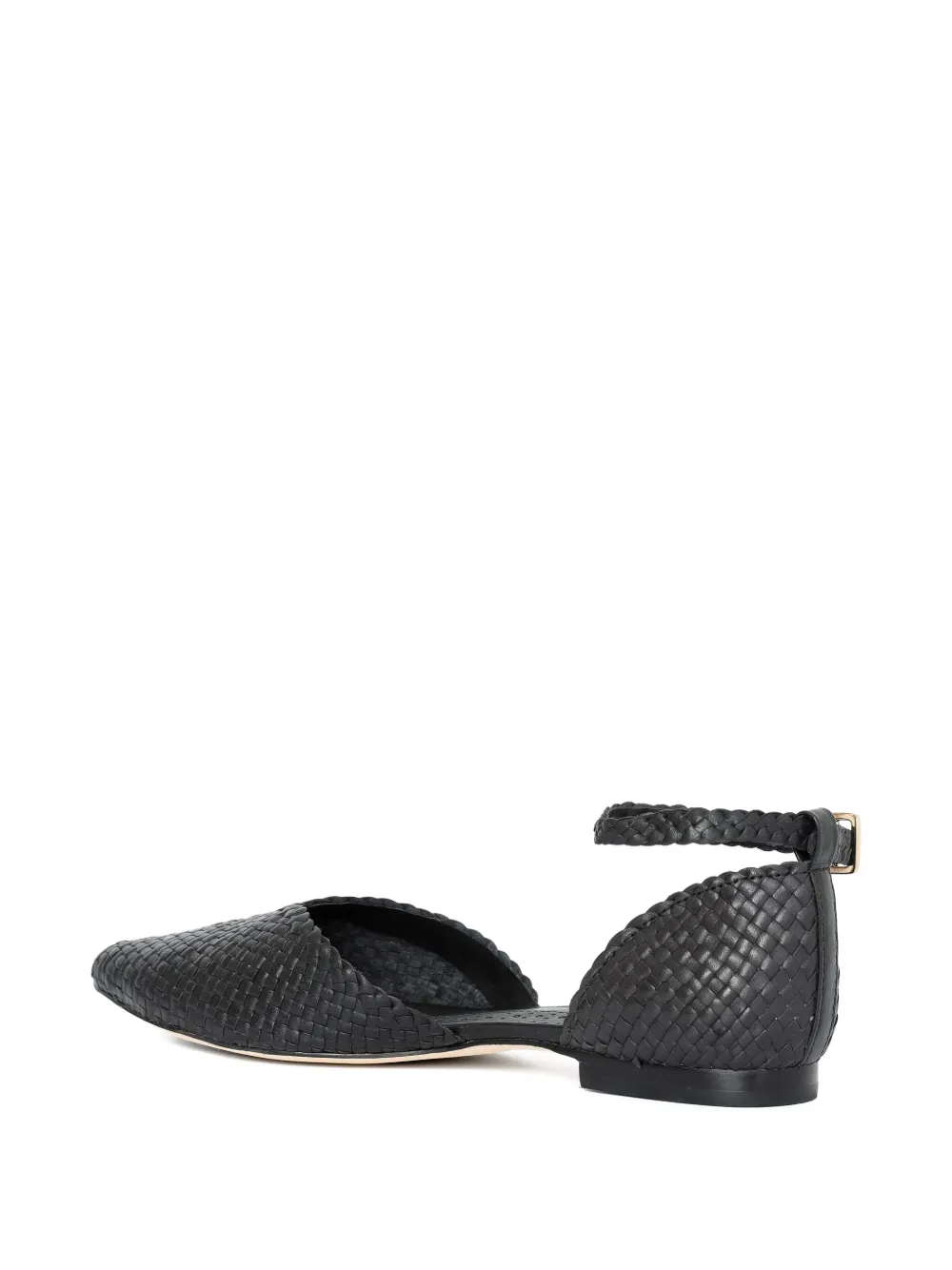 Sarah Chofakian Matcha pumps met enkelbandje Zwart