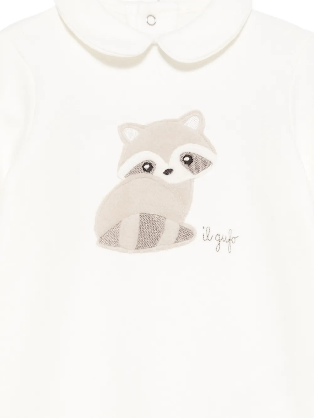 Il Gufo Racoon pyjama Wit