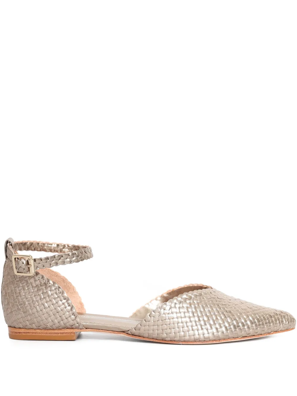 Sarah Chofakian Matcha pumps Goud