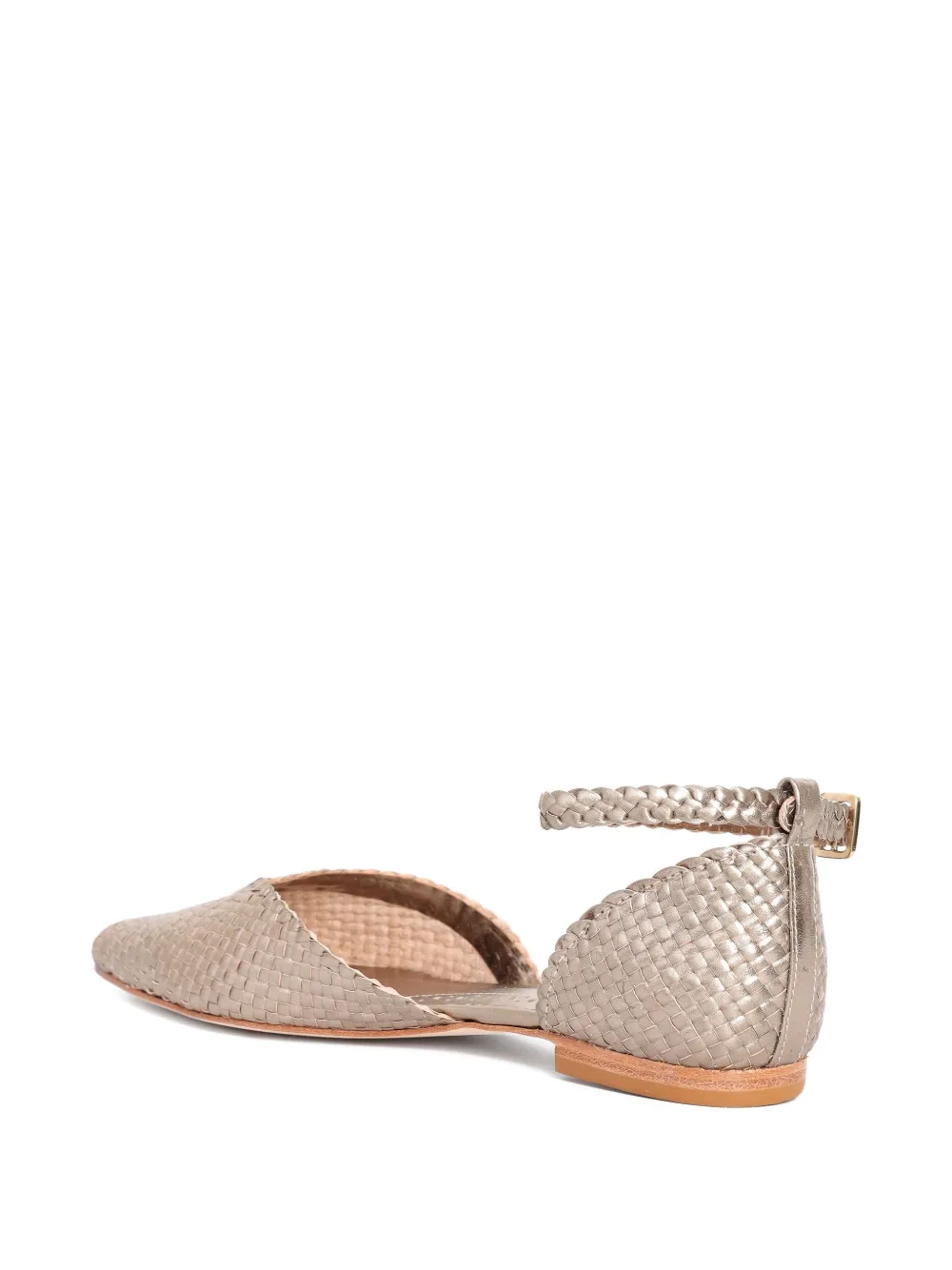 Sarah Chofakian Matcha pumps Goud