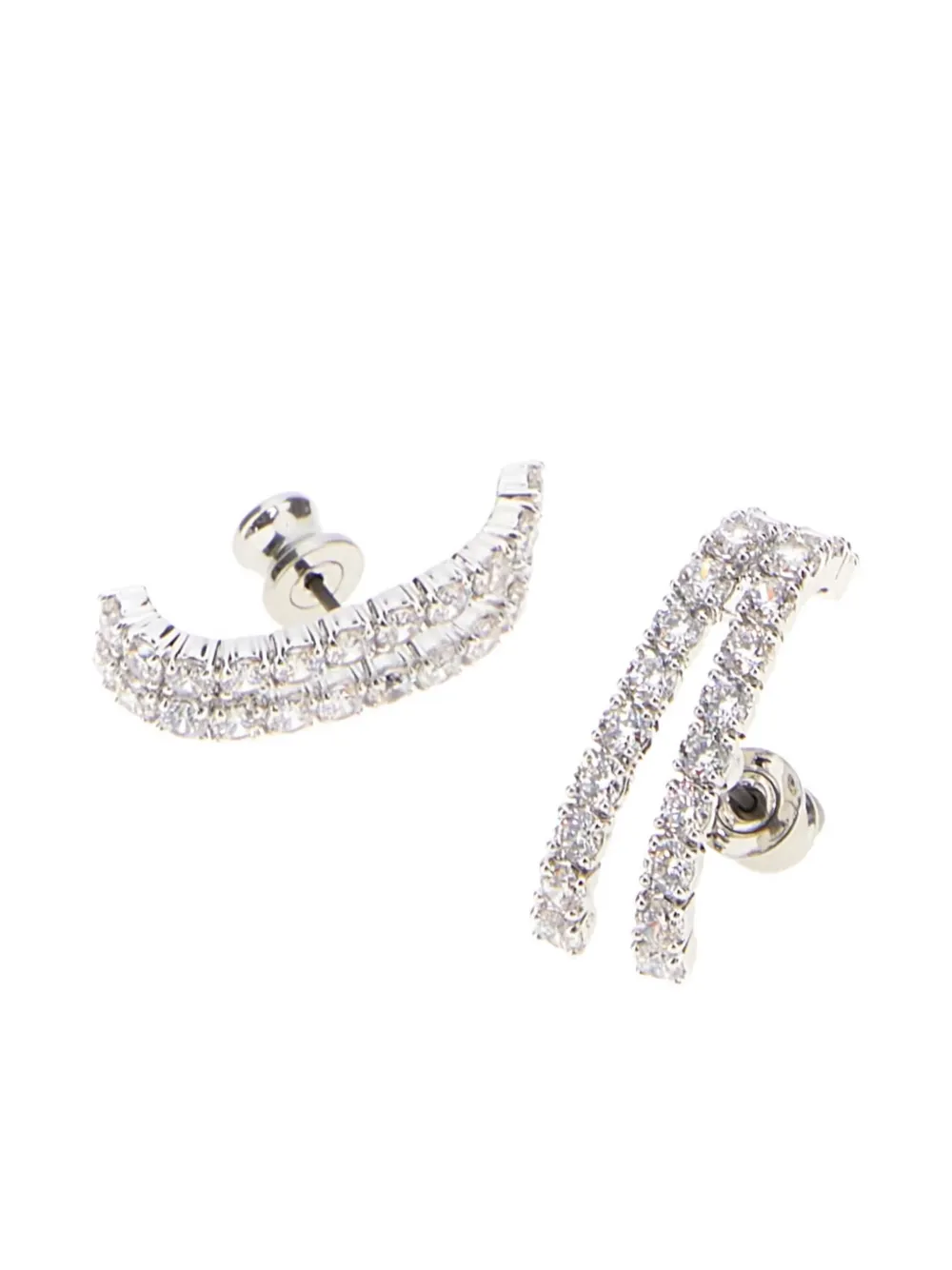 Swarovski Matrix embellished earrings - Zilver