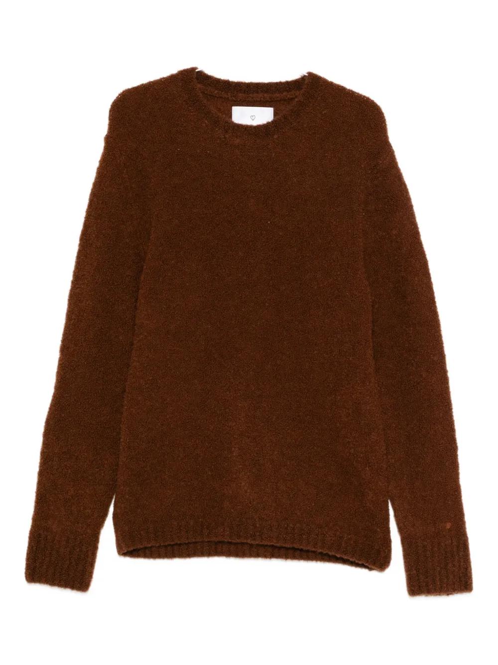 Seven Gauge Crew-neck Jumper In Brown