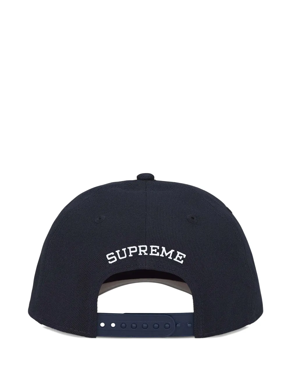 Supreme logo-embroidered cap - Blauw