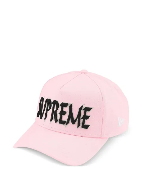 Supreme logo-embroidered cap