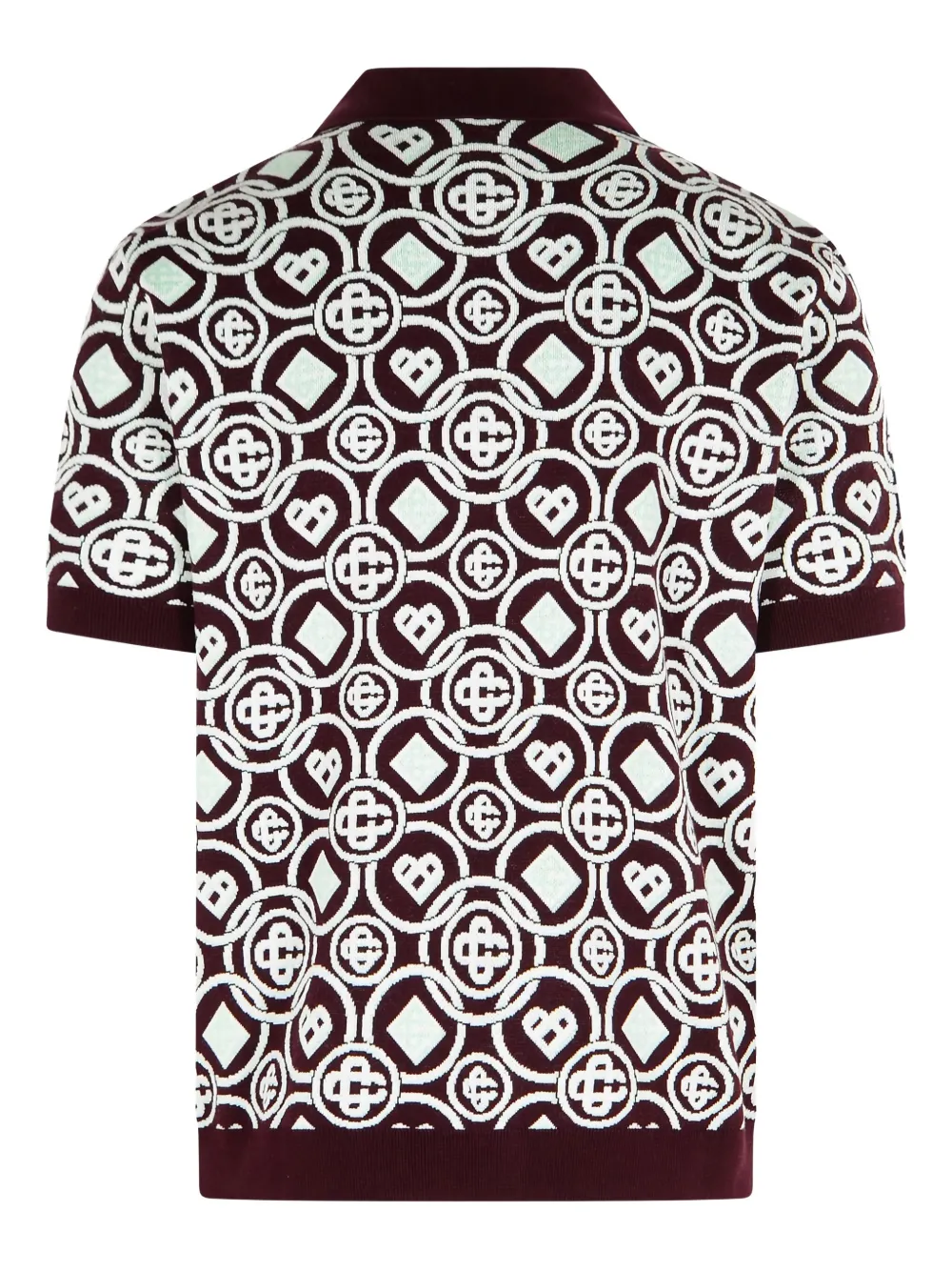 Casablanca Poloshirt met monogram - Rood
